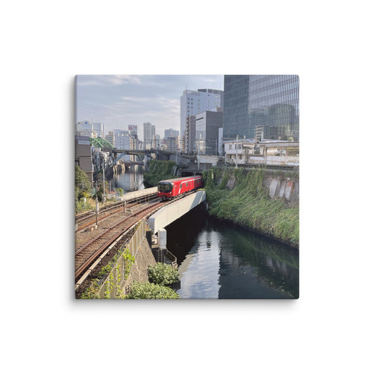 Tokyo Train Canvas